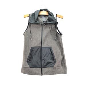 Womens Under Armour Cold Gear Fitted Vest Size S Sleeveless Gray